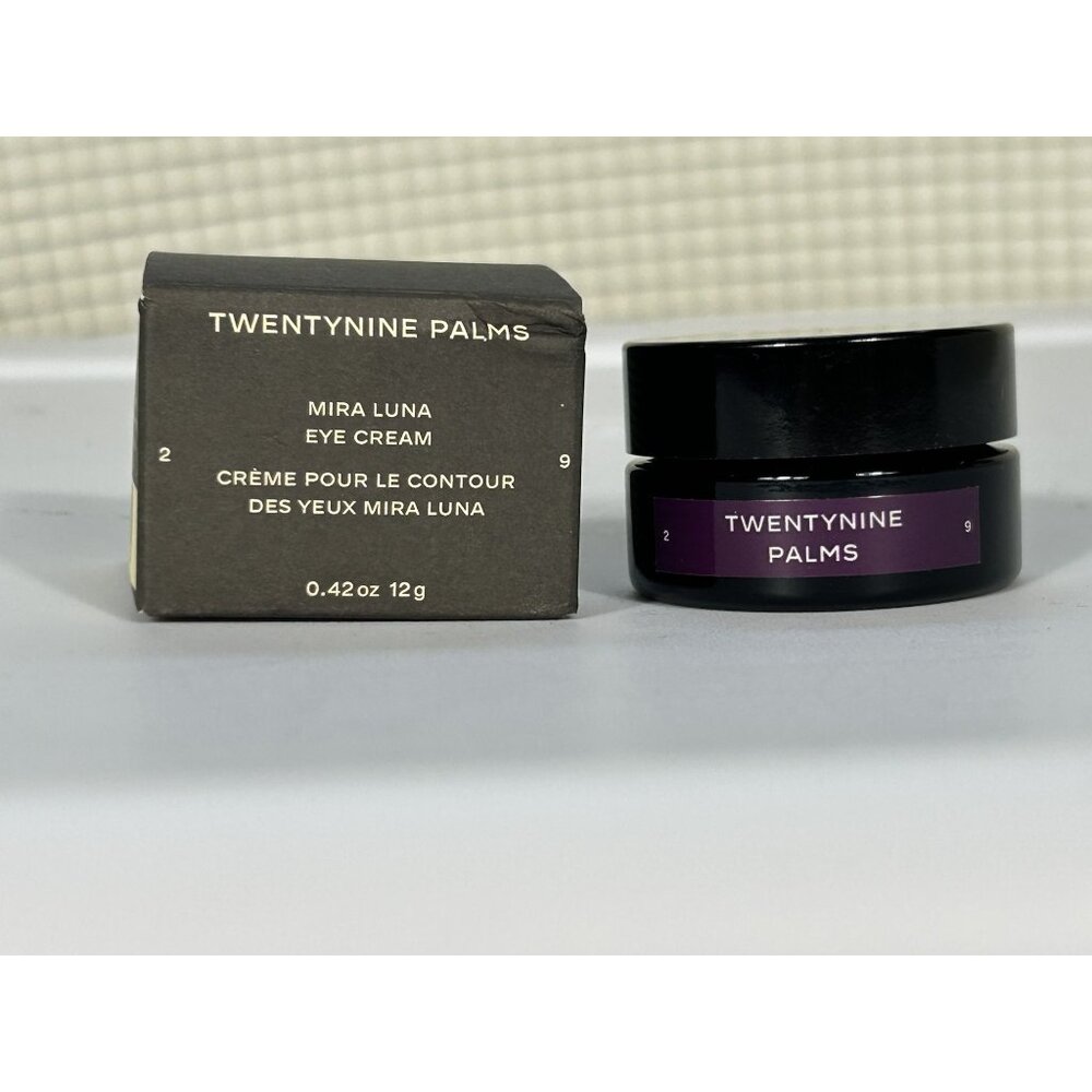 2- Jars 29 Palms Mira Luna Eye Cream, 0.42oz, Prickly Pear, 0.2% Retinol
